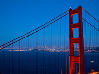 "golden gate bridge" night "blue hour" "san francisco" california blue skyline cityscape