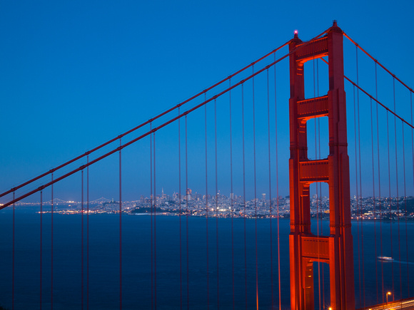 "golden gate bridge" night "blue hour" "san francisco" california blue skyline cityscape
