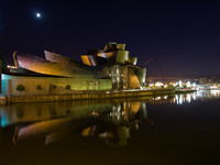 Guggenheim Museum Bilbao at Night