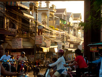 Busy Streets.  Phnom Penh, Cambodia.